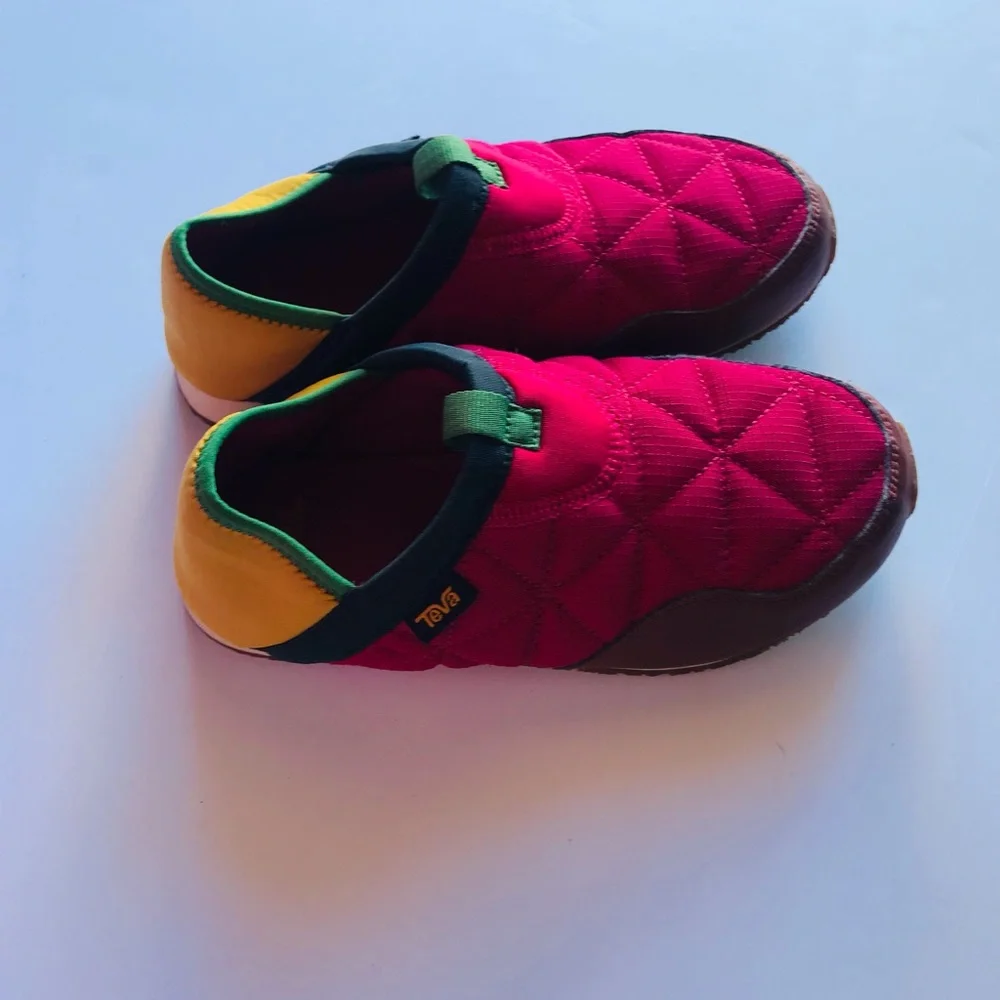 Teva Kids' Red and Yellow Slip-On Shoes